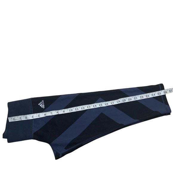 Adidas Climate Capri Leggings Purple And Black Striped Accent Womens Size Small - Picture 12 of 12